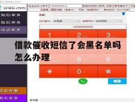 借款催收短信了会黑名单吗怎么办理
