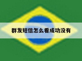 群发短信怎么看成功没有