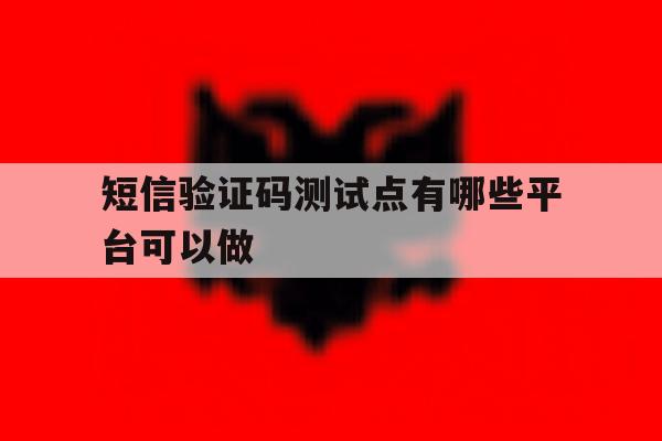 短信验证码测试点有哪些平台可以做 短信验证码测试点有哪些平台可以做